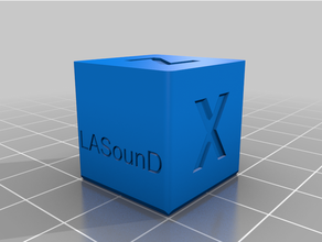 calibração cubo chanfro teste 3d print model - Mito3D