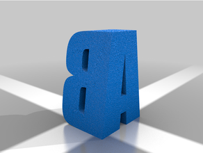 mektup 3d yanılsama 3d print model - Mito3D