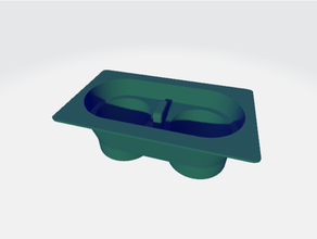 Tasse Halter Unterstützung Jeep Verbrauchermarkt Center Konsole 3d print model - Mito3D
