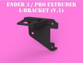 ender 3 pro extruder bracket 3d slash 90 degree angle creality upgrade mount 3d print model - Mito3D