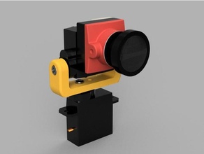 dia mini pan tilt gimbal camera mount fpv 3d print model - Mito3D