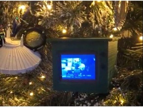 video ornamento Natale lampone pi tft 3d print model - Mito3D