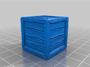 Caisse bois boîte 3d print model - Mito3D