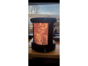 panel lithophane lamp 3d print model - Mito3D