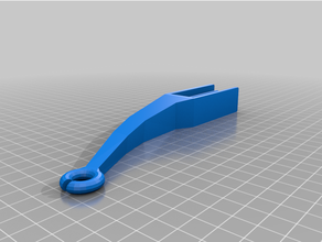 filament guide notched loop 3d print model - Mito3D