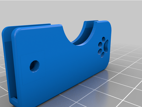 yubikey holder - paw print 3d print model - Mito3D