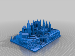harrypotter poudlard hogwarts plate harry potter castle house jk rowling wizard 3d print model - Mito3D