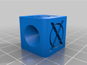fridge magnet calibration cube test 3d print model - Mito3D