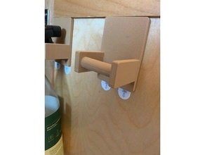 command spray bottle holder 3m strips kitchen organizer 3d print model - Mito3D