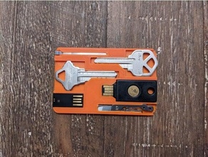 wallet keycard 3d print model - Mito3D