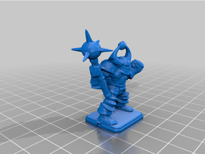Heldenquest Chaoskrieger Morgenstern 3d print model - Mito3D