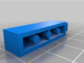 brique 1x4 porte clés lego 3d print model - Mito3D