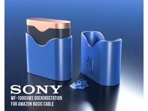 Sony wf 1000 xm3 dockingstation amazon base cavo 3d print model - Mito3D