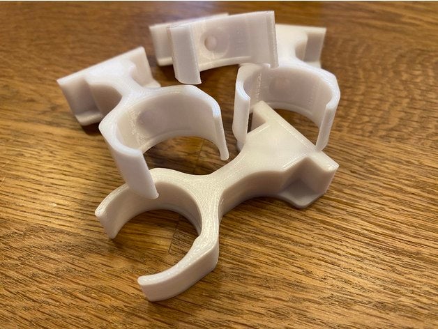 pipe clip stackmount m25 cable clamp installationsrohr klemme klemmschelle pvc rohrklemmen rohrschelle schelle 3D print model - Mito3D