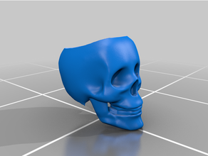 crânio conta 3d print model - Mito3D