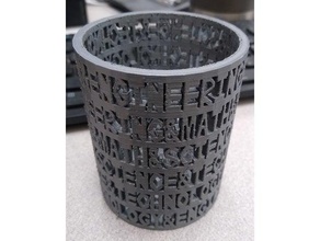 Stengel Bleistift Halter Unterstützung Bleistifthalter Tasse 3d print model - Mito3D