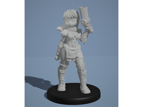 scout female32mm - tree savior tos 32mm boardgame dnd miniature mini miniatures rpg 3d print model - Mito3D