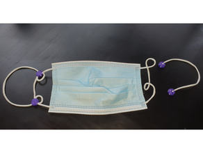 elastic extension surgical mask covid covid-19 covid19 covidmask 3d print model - Mito3D