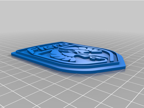 fiero badge 3d print model - Mito3D