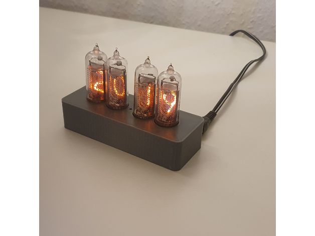 nixie relógio habitação 3D print model - Mito3D