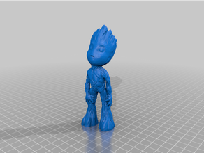 bambino Groot in piedi complet 3d print model - Mito3D