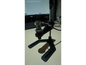 Webcam Mikroskop USB montieren Adapter 3d print model - Mito3D