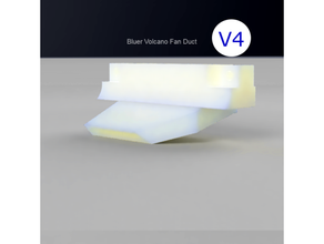 bleu ventilateur canal volcan bloquer 4010 tt arbres v6 3d print model - Mito3D