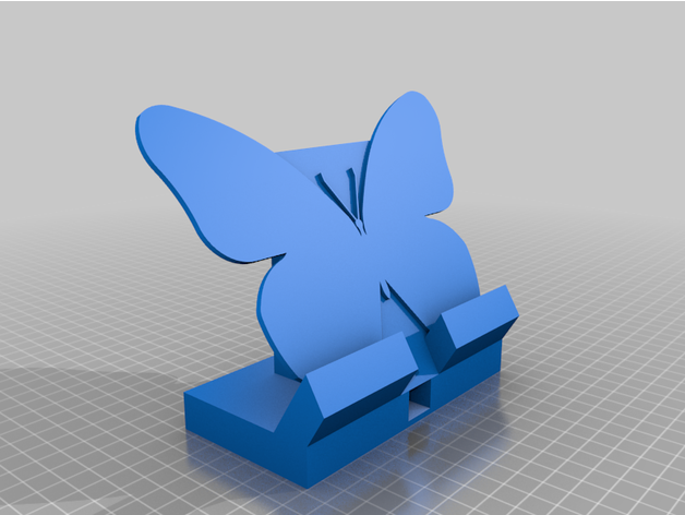 Teléfono móvil mariposa estante soporte 3D print model - Mito3D