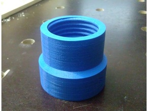 50mm hose adapter lab unified dust air duct collector extraction rlab vacuum 3d print model - Mito3D