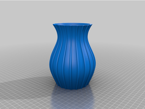 Vase bauchig Blume geschenk Geschenk Topf 3d print model - Mito3D