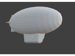 airship blimp diesel punk dieselpunk dirigible ship steampunk 3d print model - Mito3D