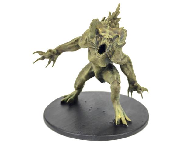 deathclaw fallout 4 dungeons dragons miniature 3D print model - Mito3D