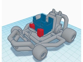 Lego mario kart legomario Mario Kart energizar 3d print model - Mito3D
