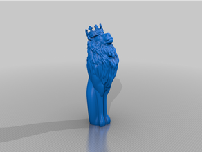 lion chess 3d print model - Mito3D