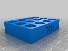 er11 scatola boite rangement pinze pinza 3d print model - Mito3D