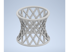 hiperboloide gobernado servilleta anillo hiperbólico hiperbolico enrejado modelo superficie 3d print model - Mito3D