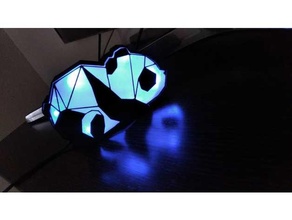 panda LED caso funda 3d print model - Mito3D