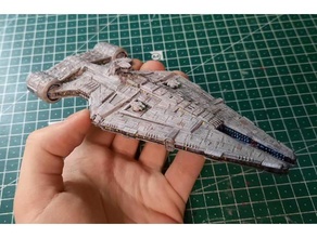 sw arquitens light cruiser mandalorian edition 1 2000 scale empire galactic starwars star wars rebels 3d print model - Mito3D