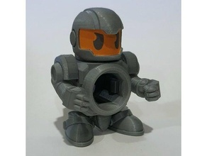 marble blazers os blast bomber trigger block v2 daman b-daman bdaman blaster shooter mecha robot toy 3d print model - Mito3D