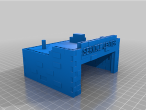 service center garage hotwheels scale model toy 3d print model - Mito3D