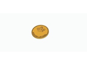 hitman coin 50mm 3d print model - Mito3D