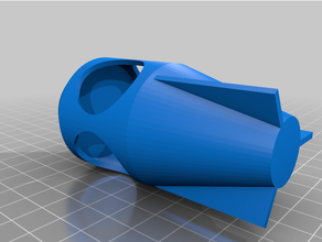 Mini Rakete Beispielobjekt 3d print model - Mito3D