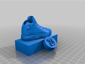Jordanien xiii Statue Base 3d print model - Mito3D