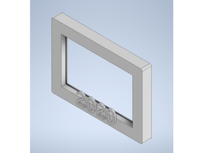 2020 picture frame 4x6 3d print model - Mito3D