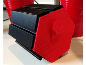 ekonomik kovan Çekmece üstesinden gelmek çekmeceler altıgen depolama 3d print model - Mito3D