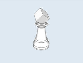 tesseract ajedrez trozo 3d print model - Mito3D