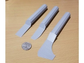 basit palet bıçaklar 3d print model - Mito3D
