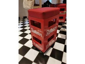 Bier Kiste Bar Schemel Rothaus 3d print model - Mito3D