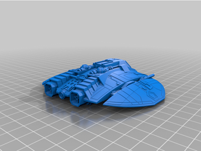 cylon raider tos bsg starship battle 3d print model - Mito3D
