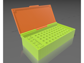 parametric nozzle case lid 3d printing customizable customizer storage 3d print model - Mito3D